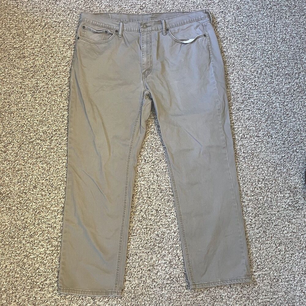 Levi Strauss Mens 541 Denim Khakis Size 38 x 30 Tan Casual 5 Pocket Cotton Blend